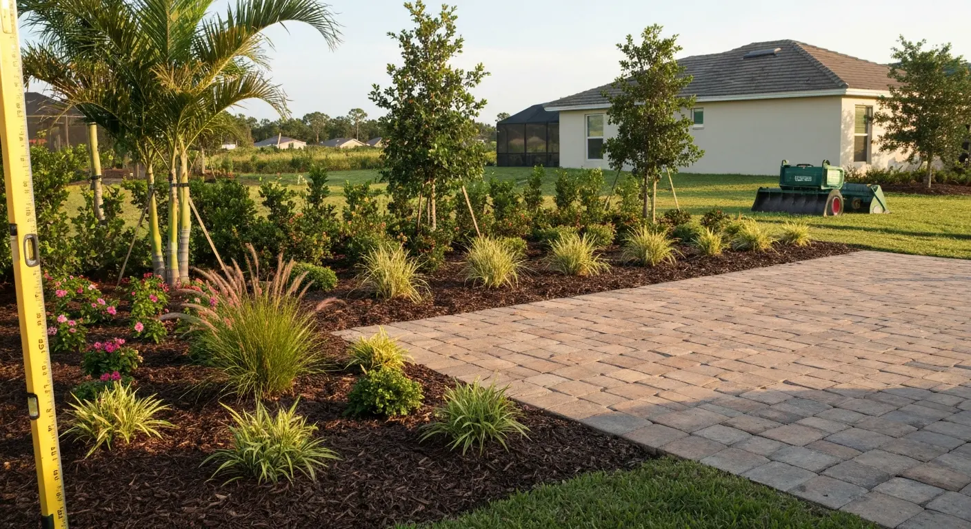 Landscape design installation