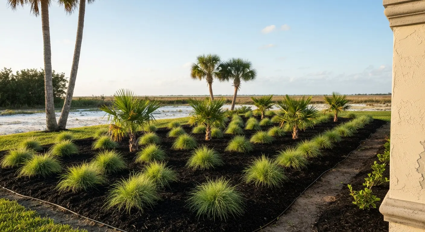 Landscape design installation