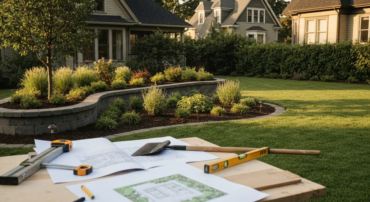 Landscape design rendering