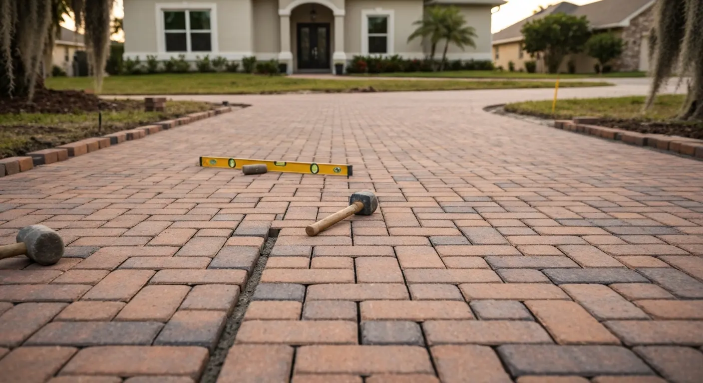Driveway paving in Port Charlotte