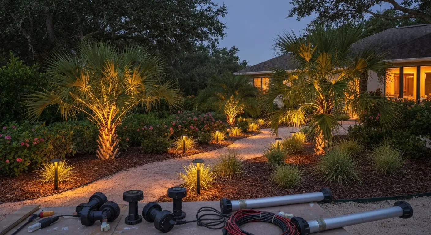 Landscape lighting design in Sarasota