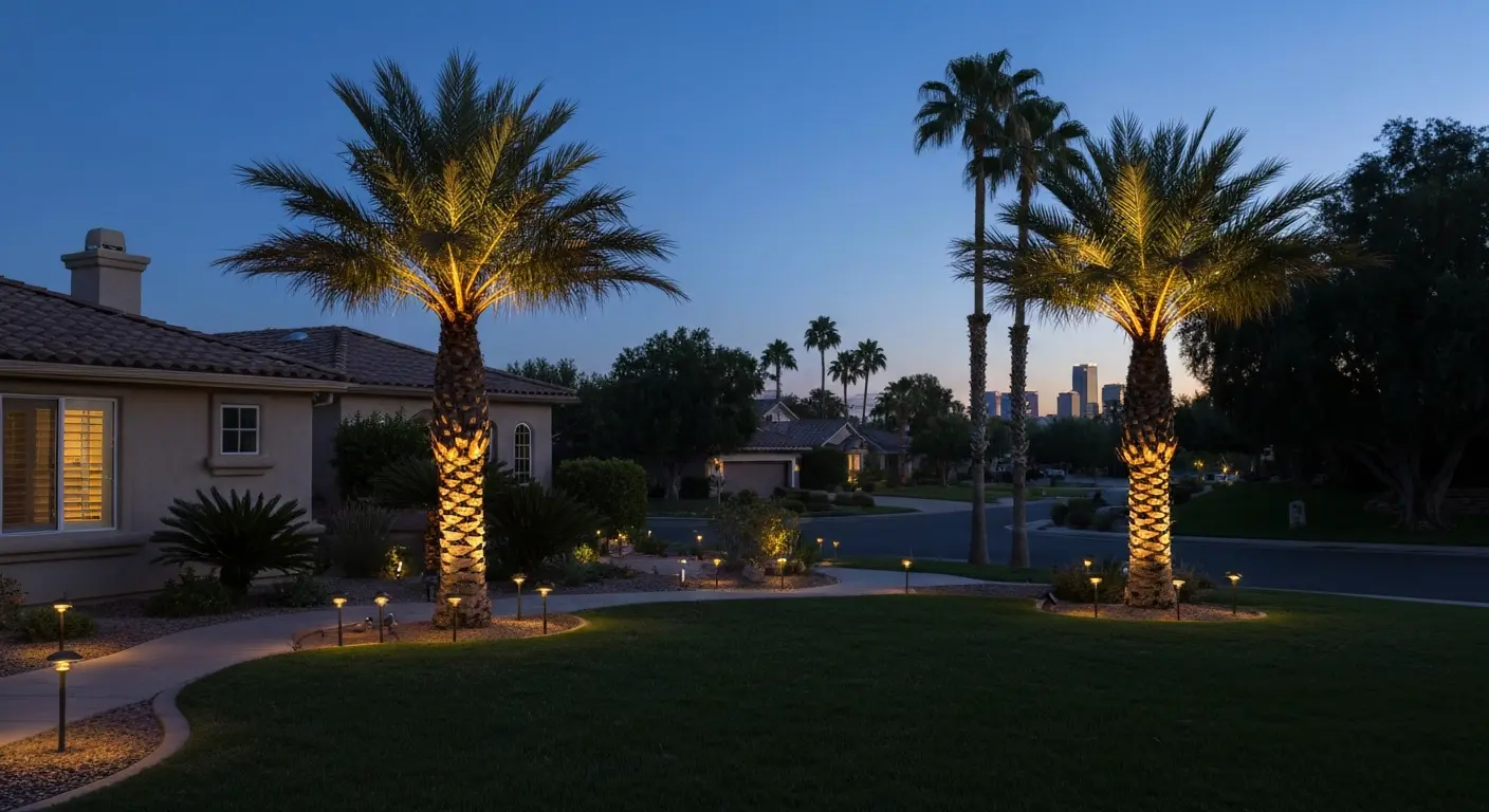 Outdoor lighting in landscape design