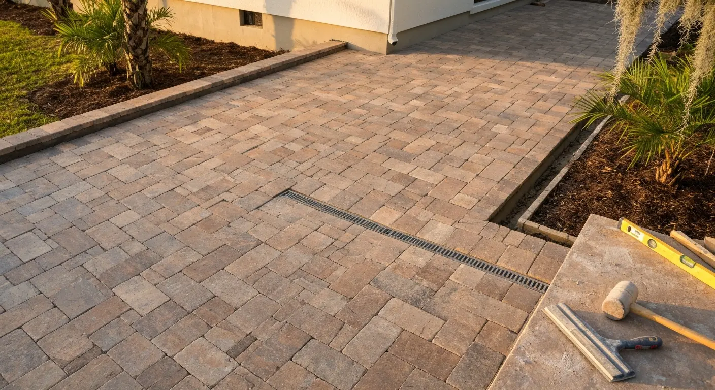Patio hardscape project