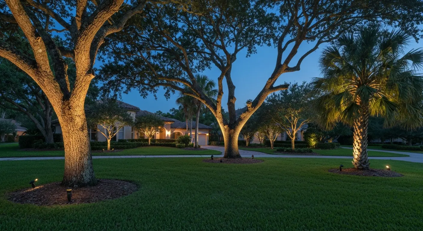 Landscape accent lighting