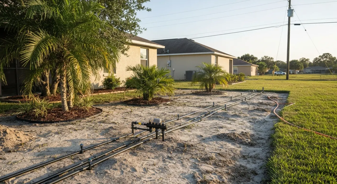 Irrigation system installation