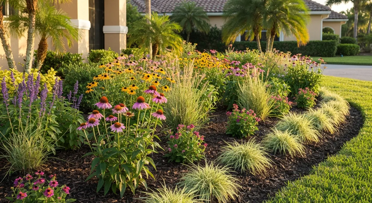 Groundcover and perennial beds