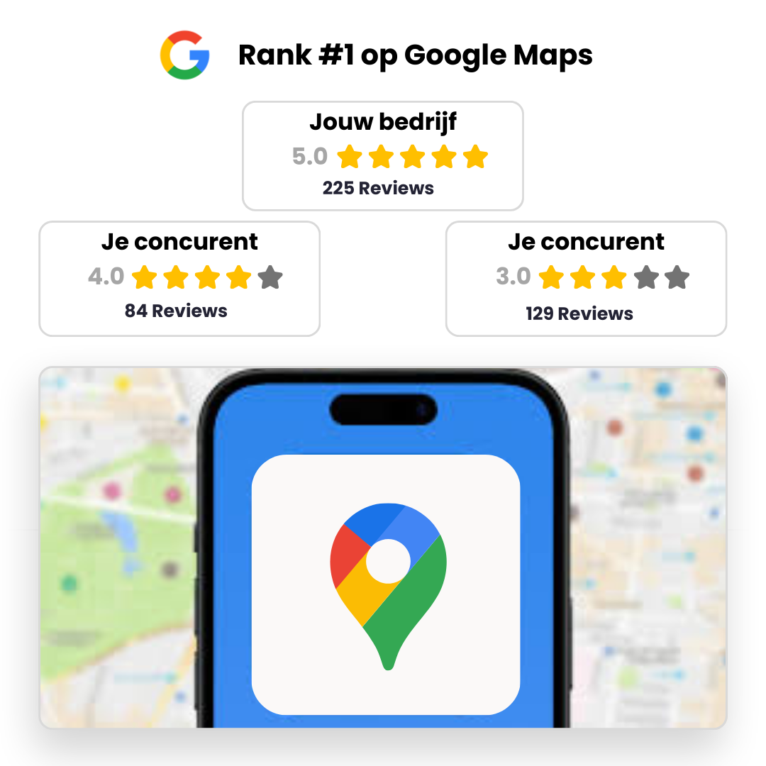 Rank #1 op Google maps