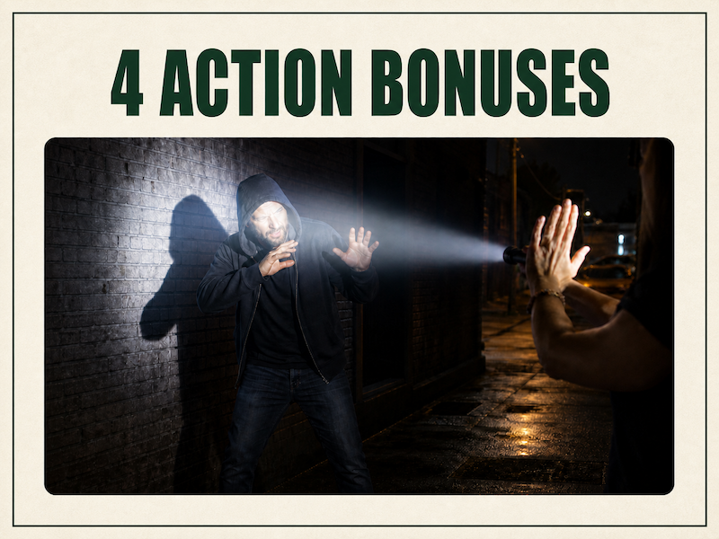 Four action bonuses including the Everyday Equalizer