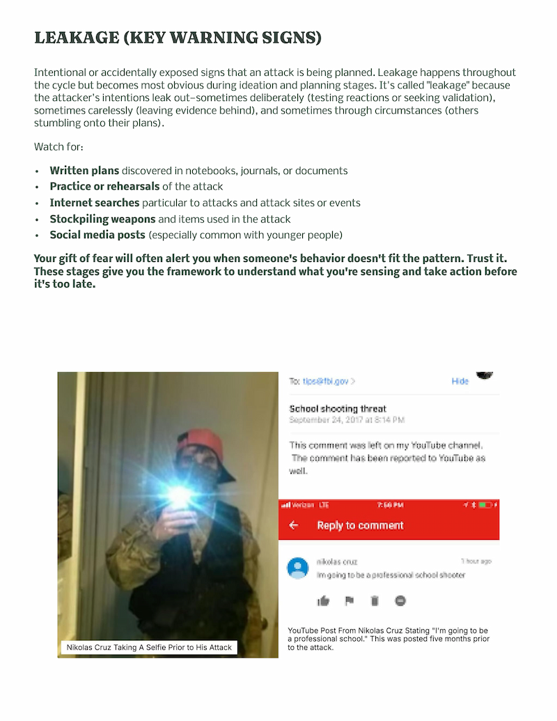 Pre-attack leakage