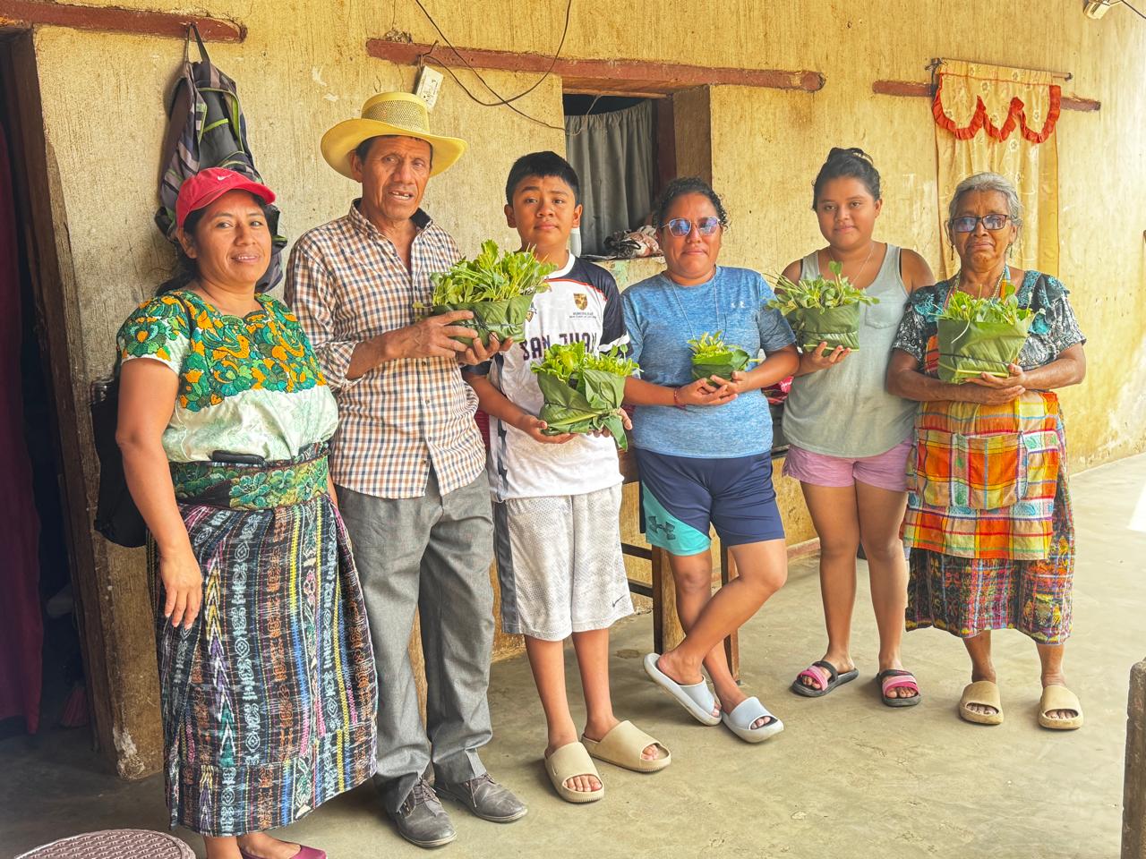 Family with seedlings