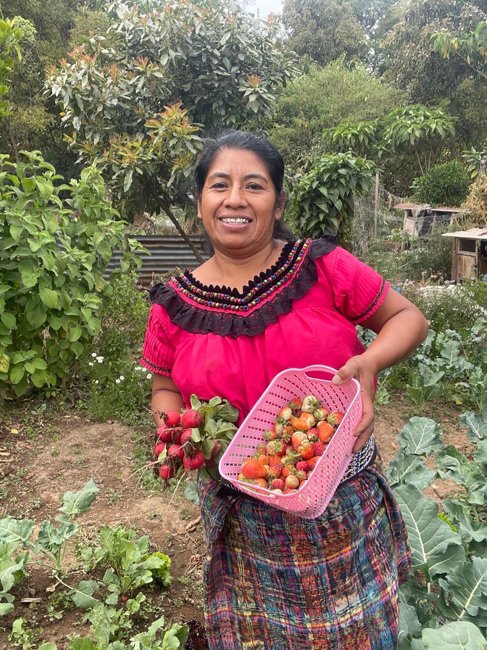 Woman with harvest