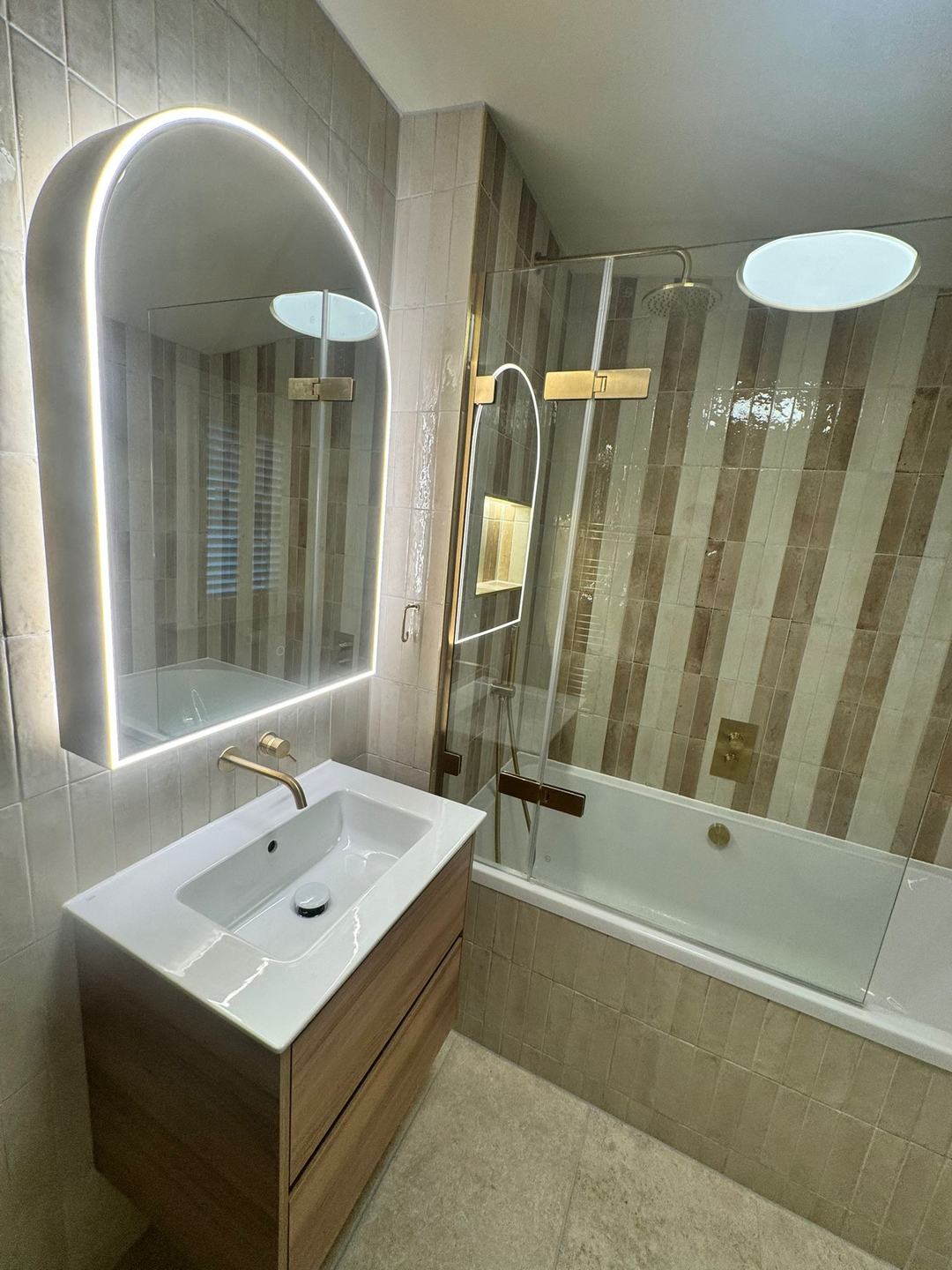Finished bathroom refit in Twickenham by Novo Plumbing