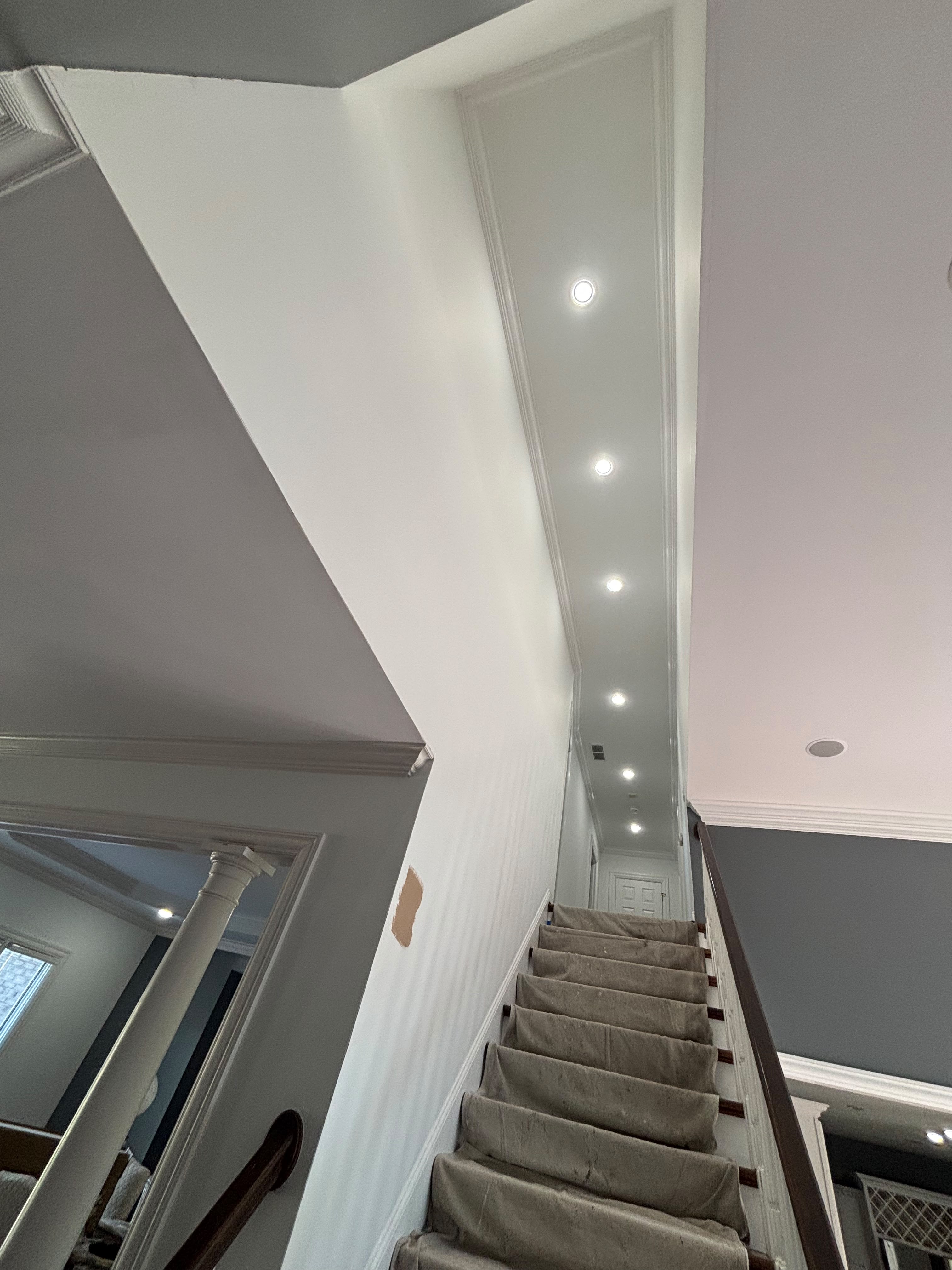 Completed ceiling and trim painting with smooth finish in Louisville KY by ECH Professional Painting