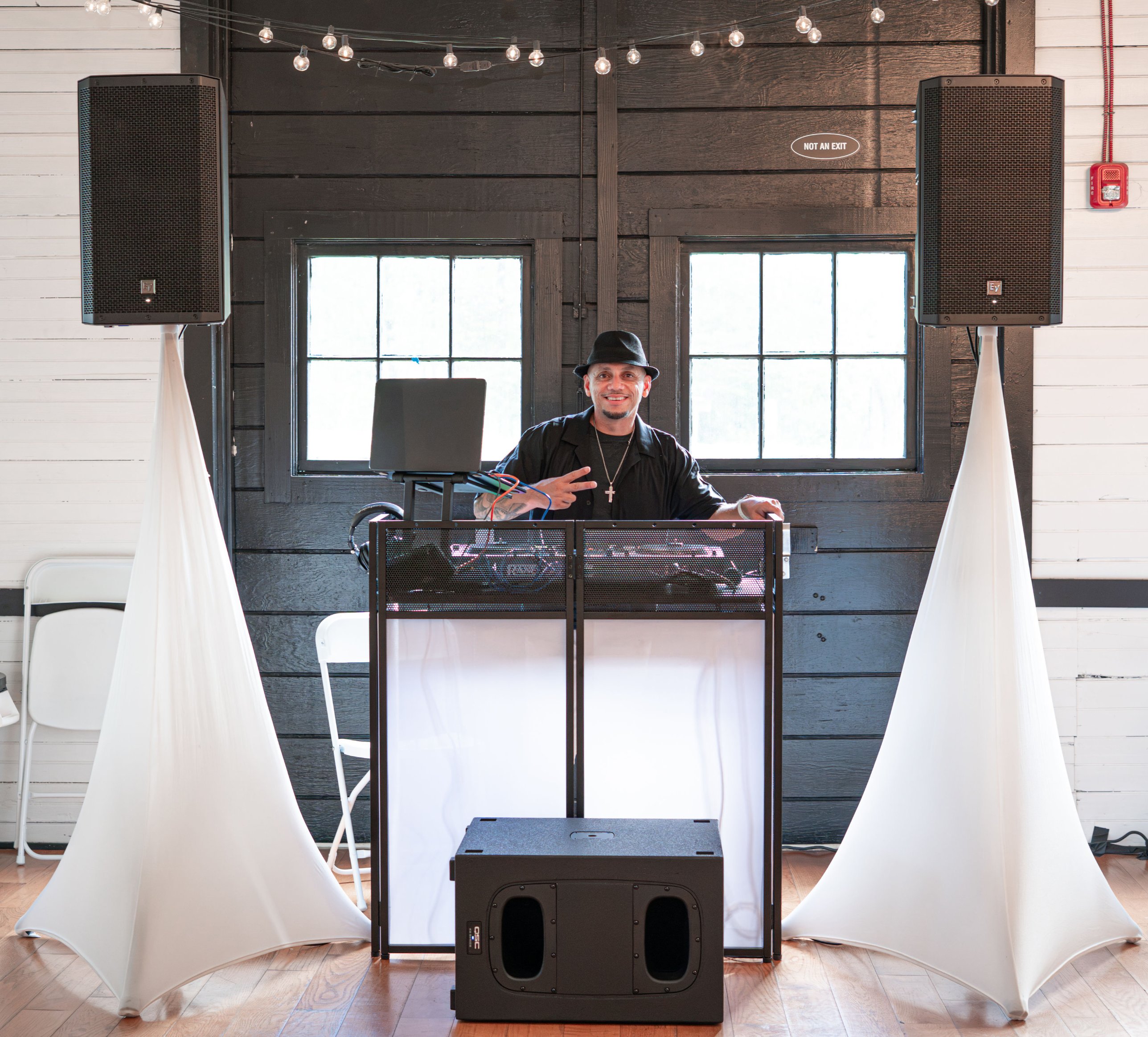 DJ at a Tumbao event