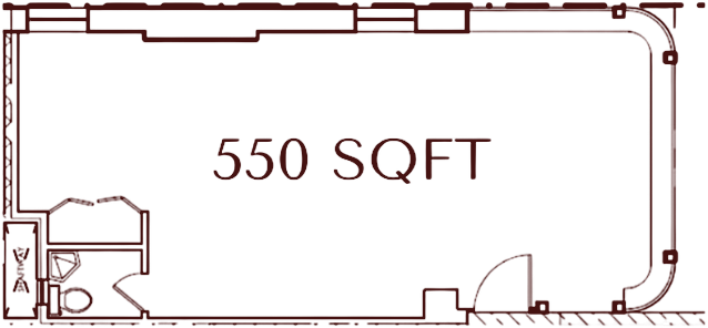 Atrium82 floor plan, 550 square feet