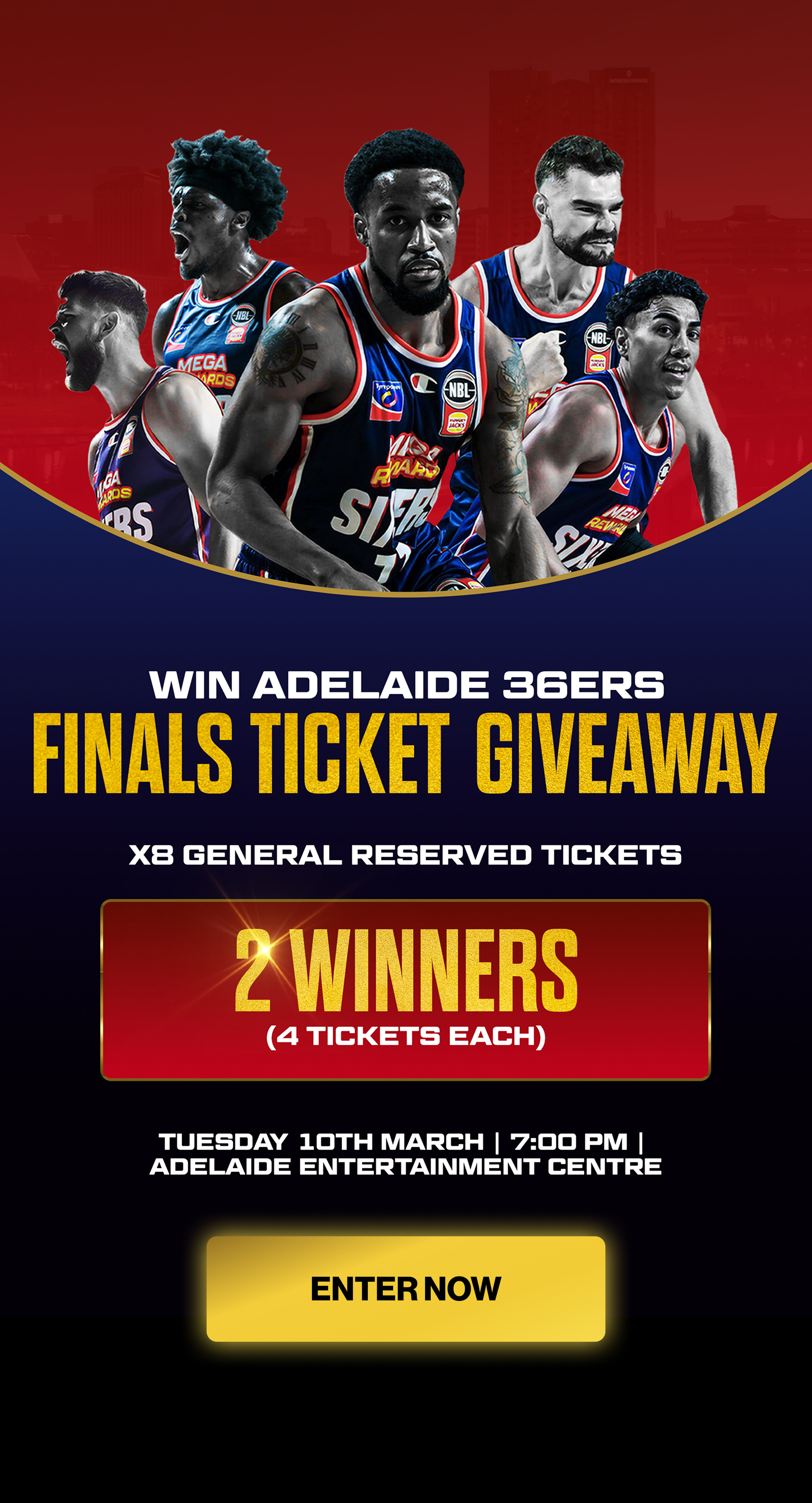 36ers Finals Ticket Giveaway