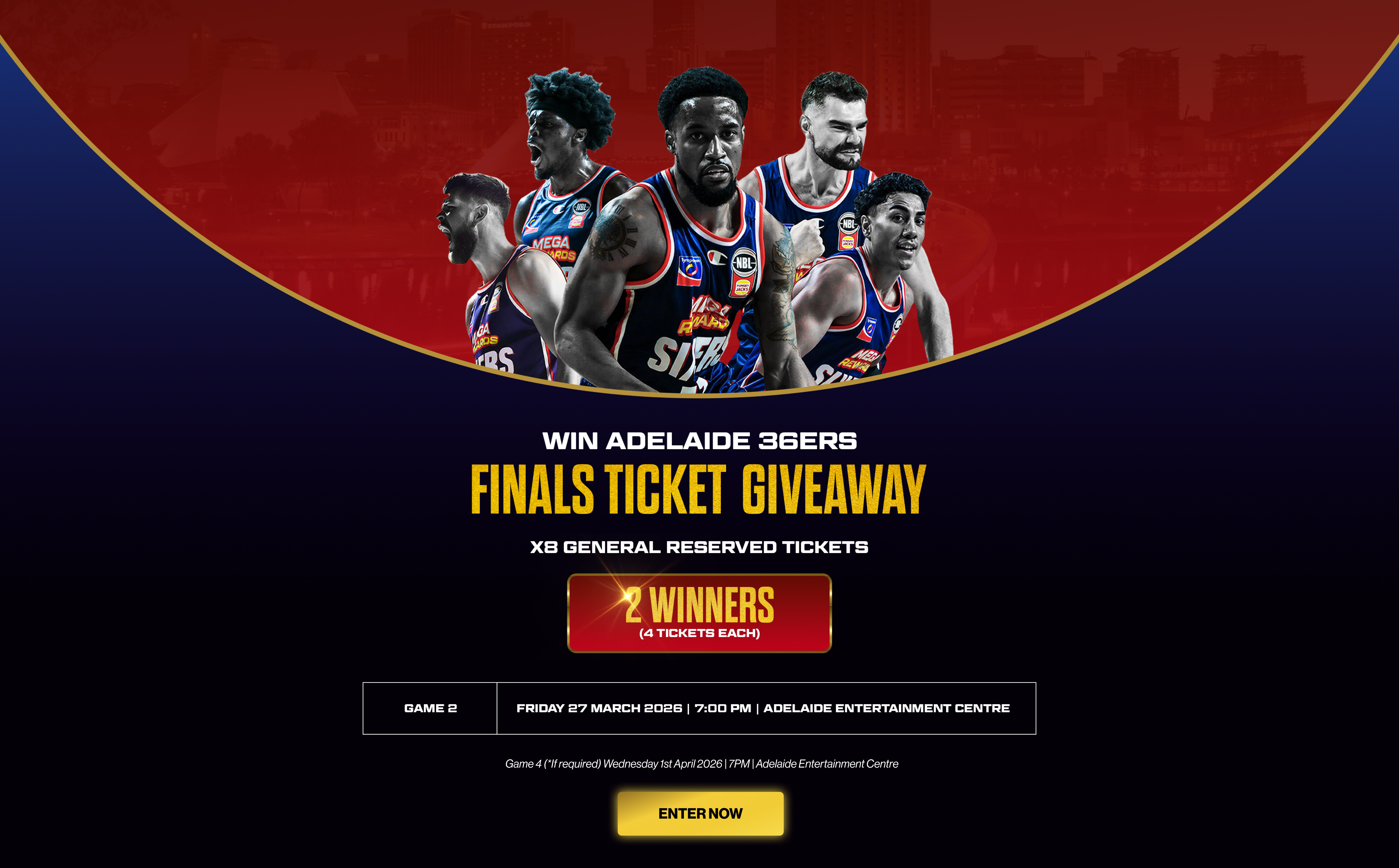 36ers Finals Ticket Giveaway