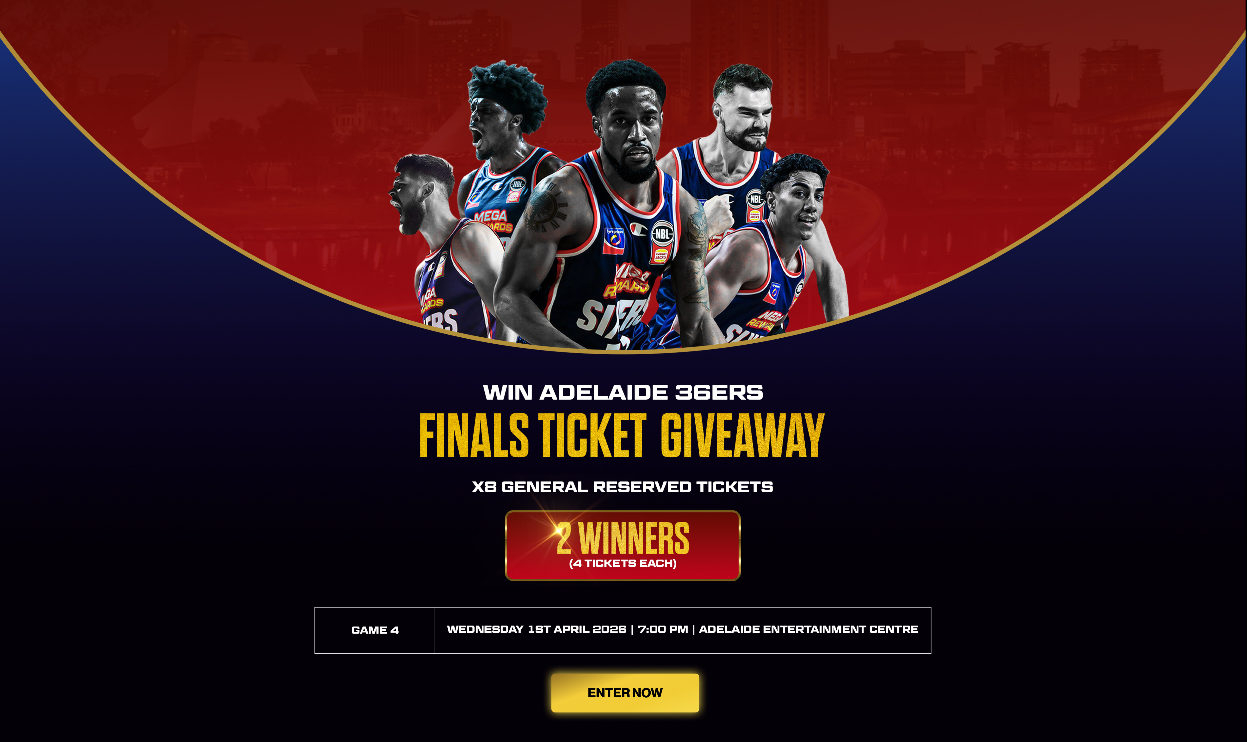 36ers Finals Ticket Giveaway