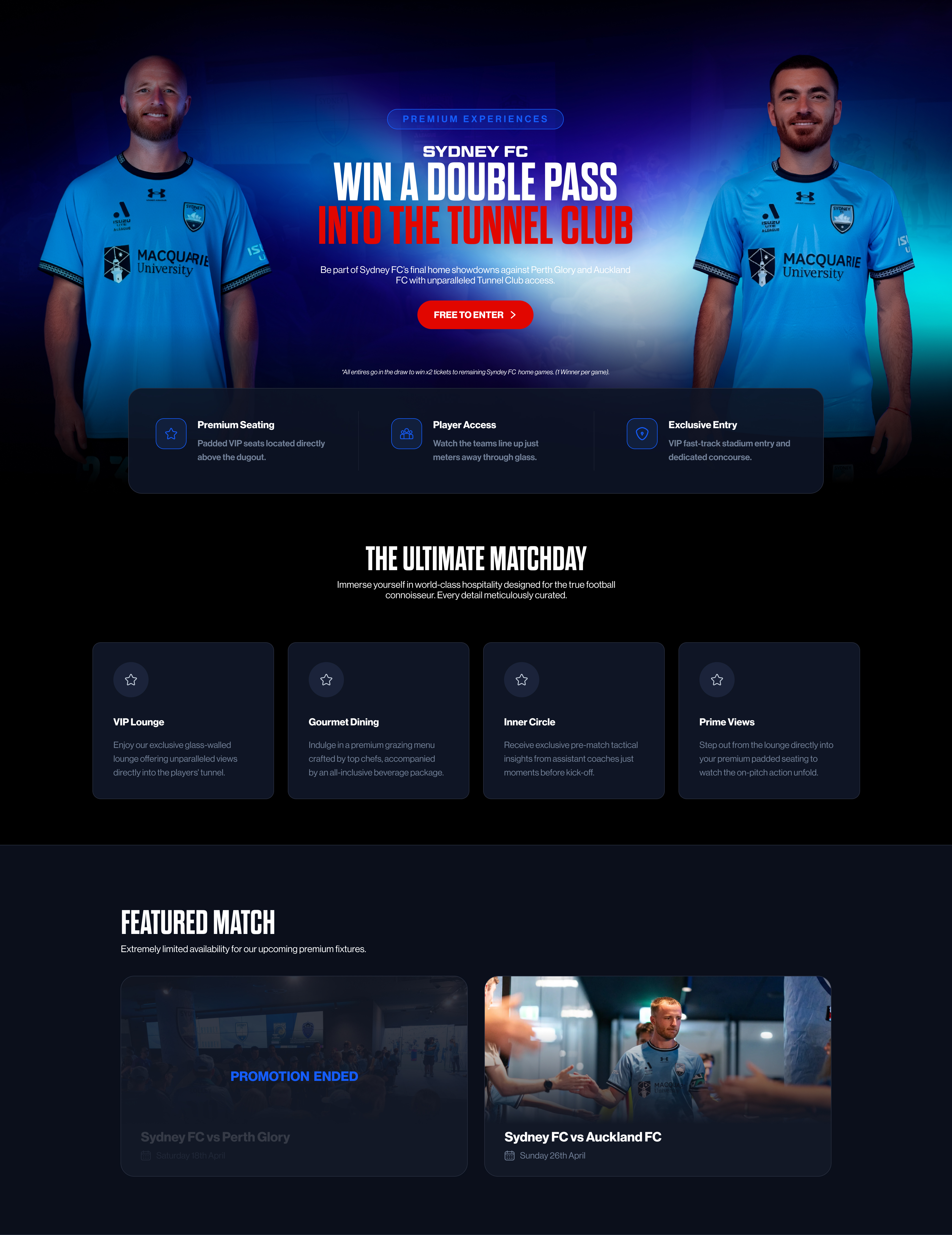 Sydney FC Tunnel Club Experience