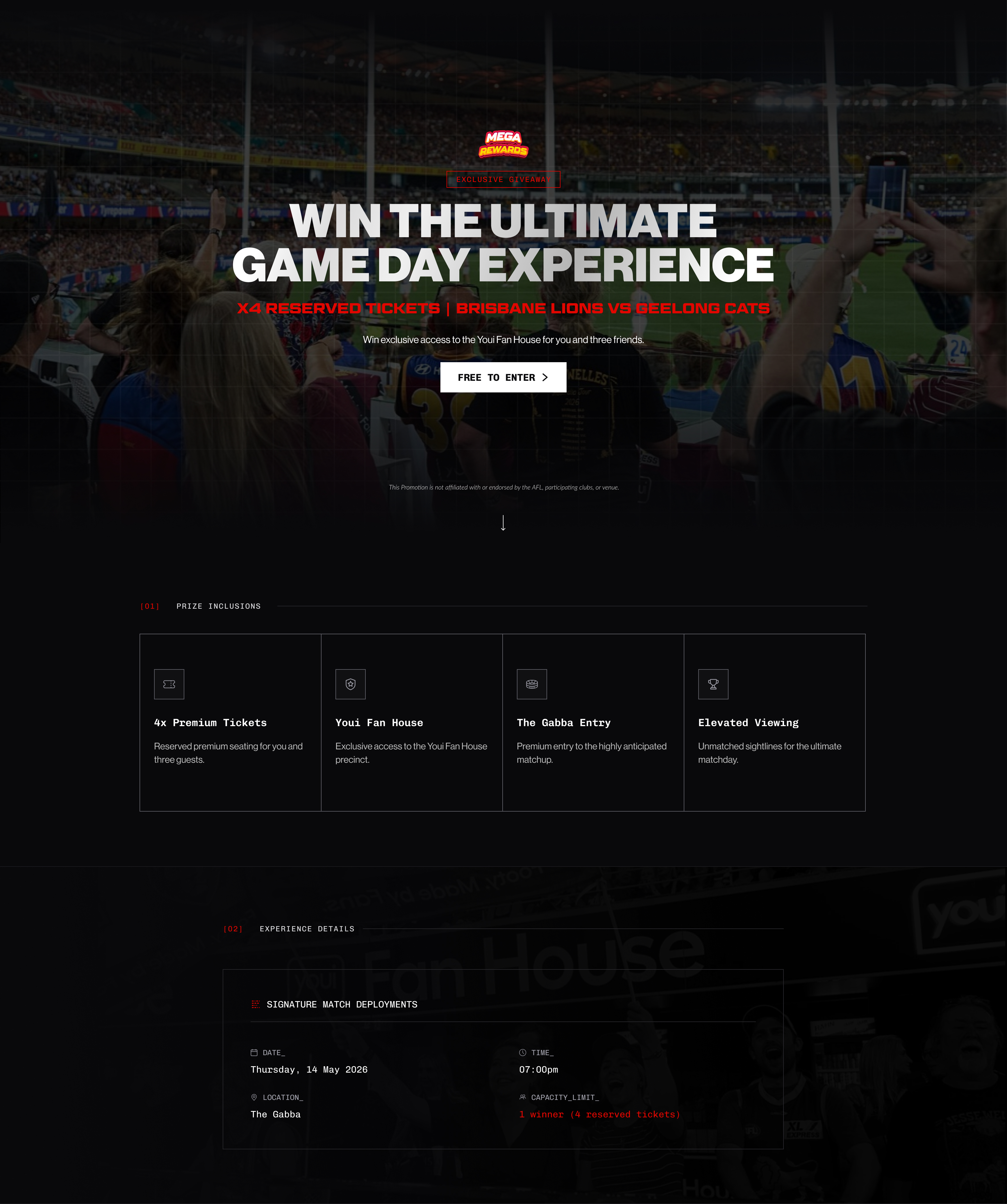 Footy Ticket Giveaway