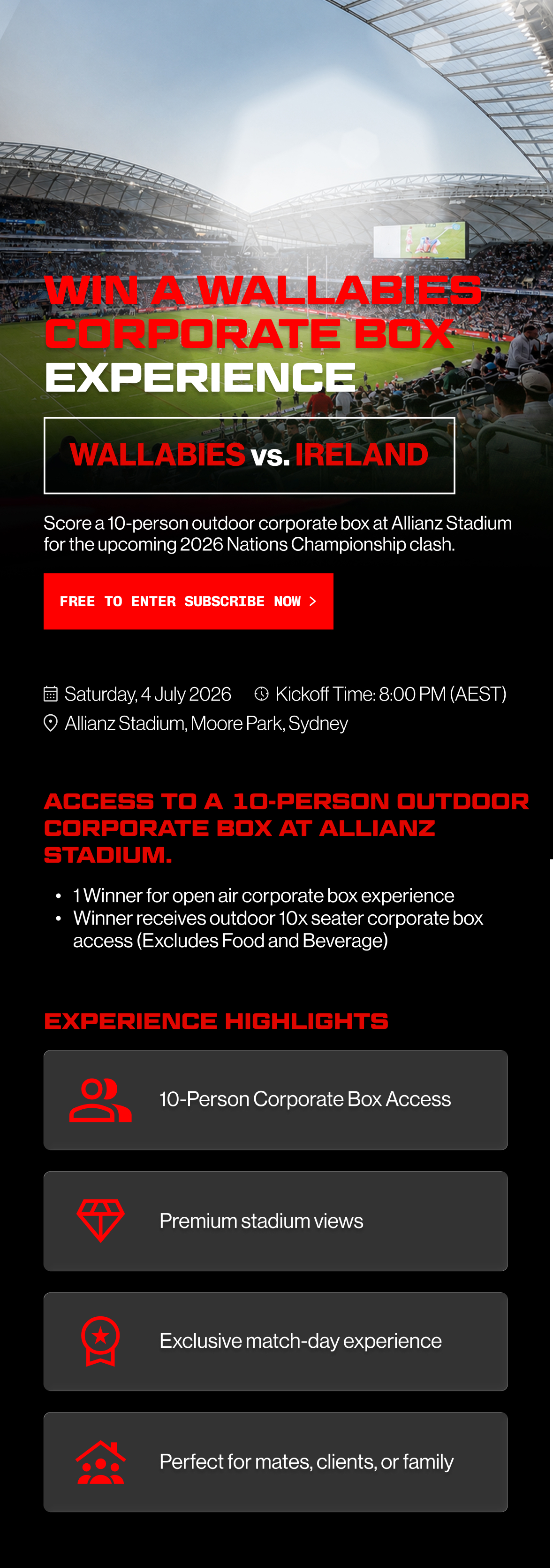 Footy Ticket Giveaway
