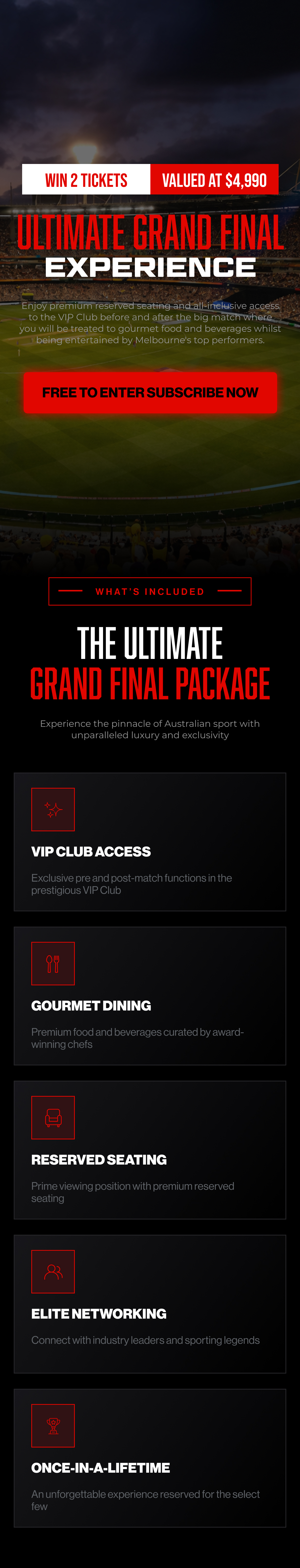 Grand Final Experience