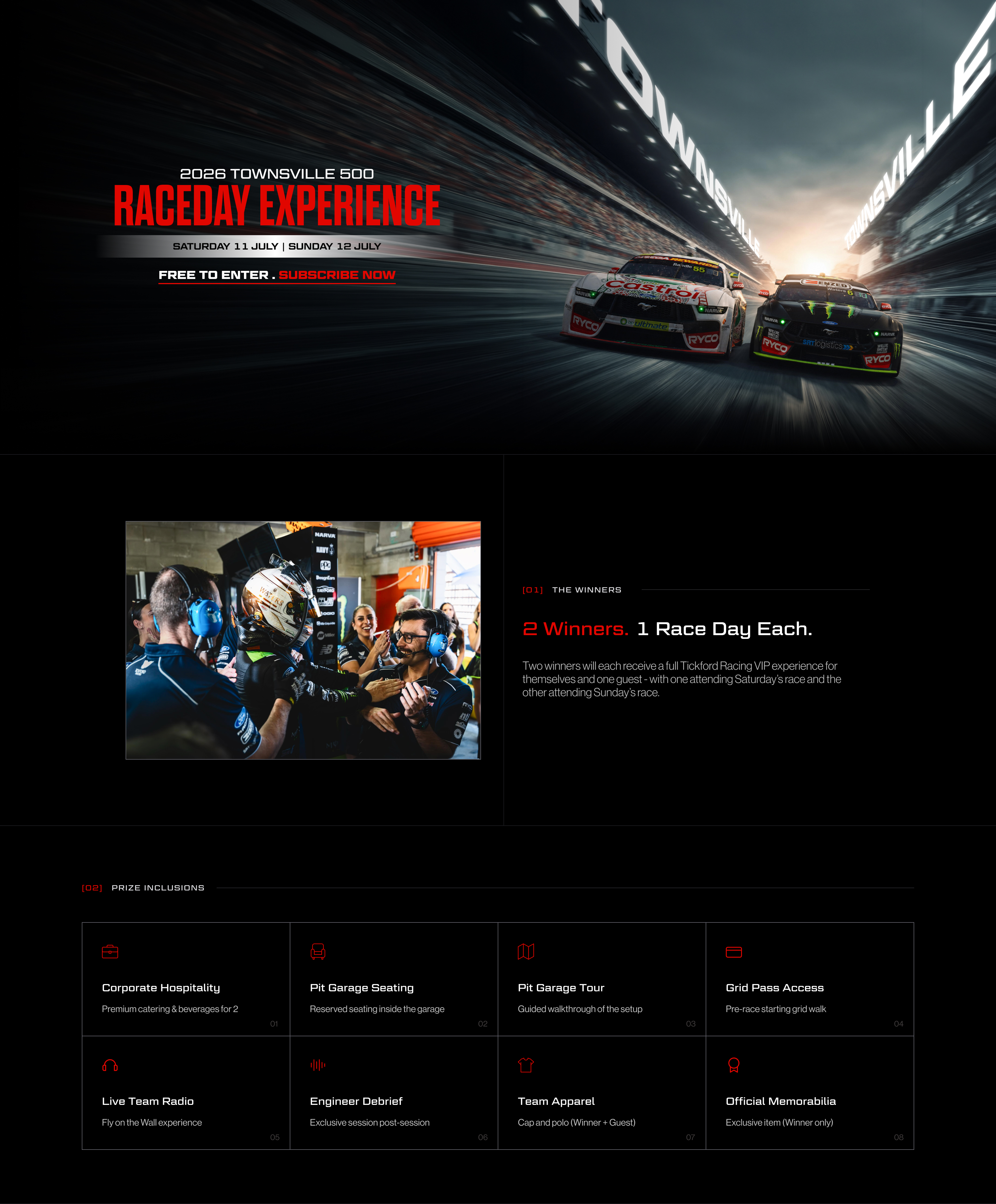 Tickford Raceday Experience Townsville