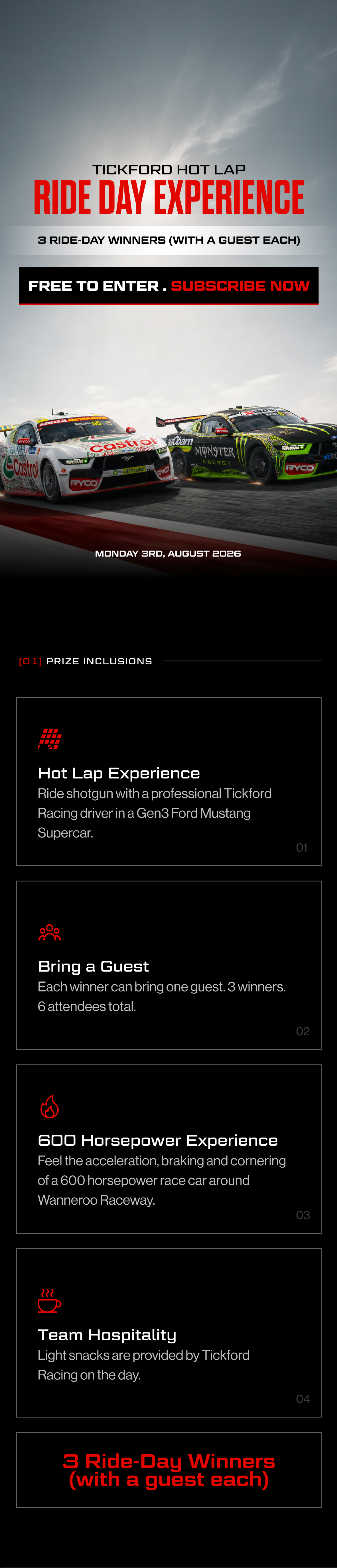Tickford Hot Lap Ride Day Experience - Perth 