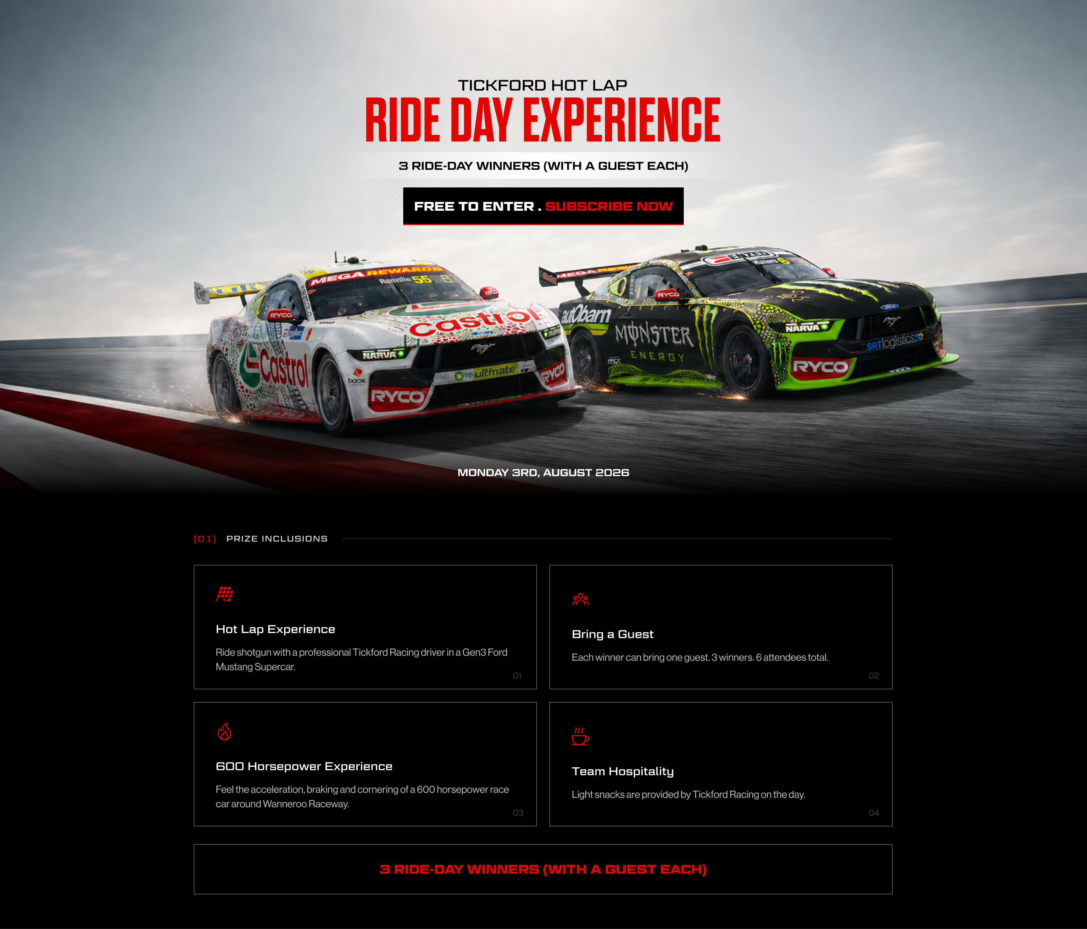 Tickford Hot Lap Ride Day Experience - Perth 