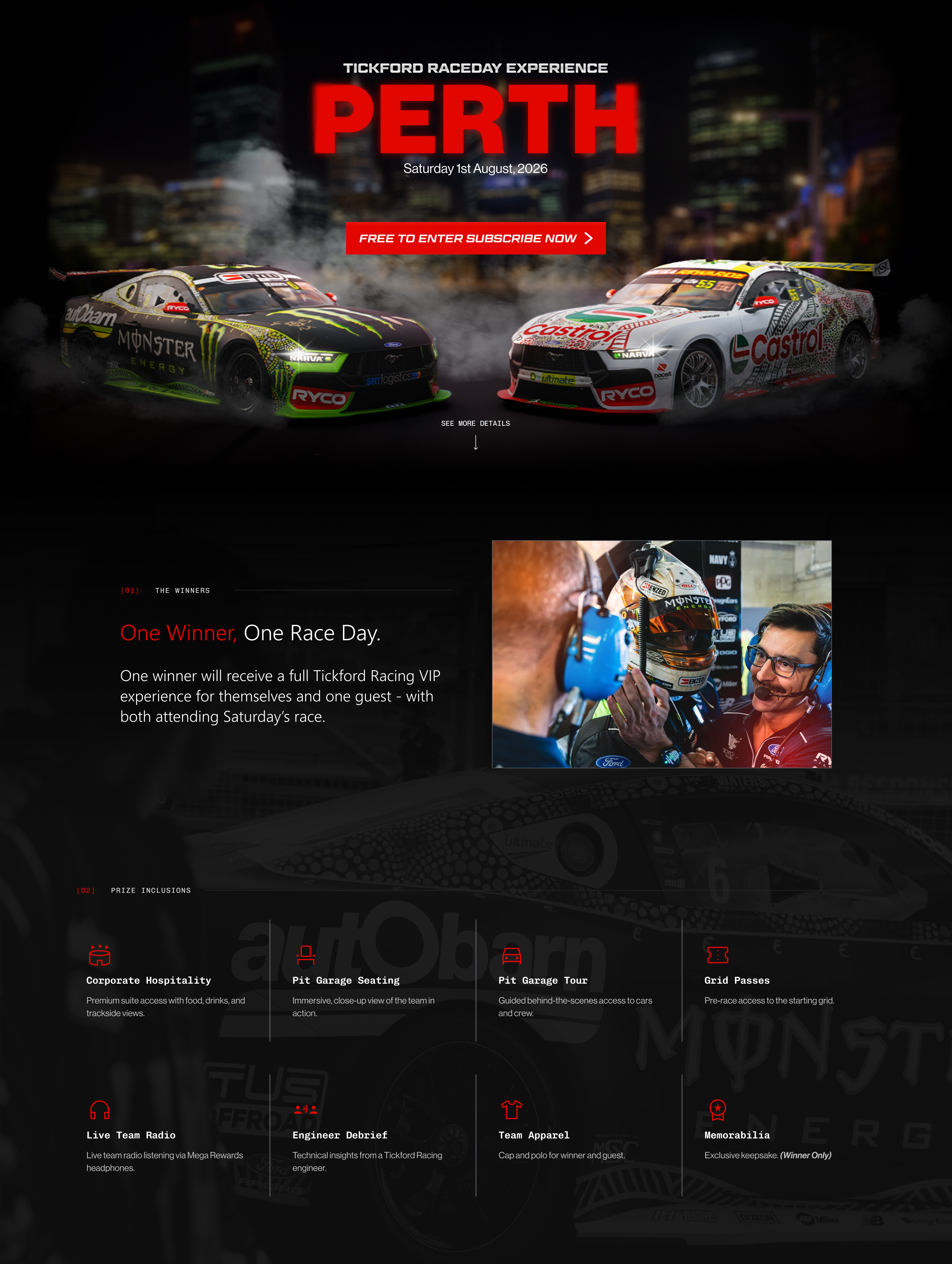 Tickford Raceday Experience - Perth - Main