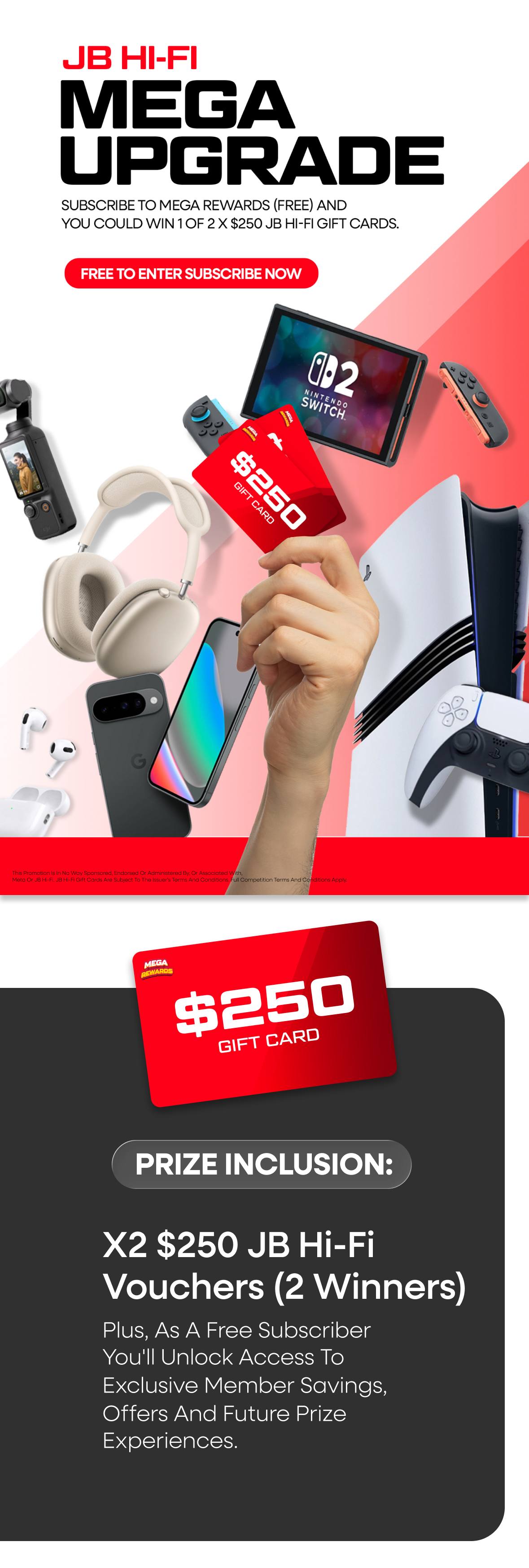 Mega Rewards JB HI-FI Vouchers