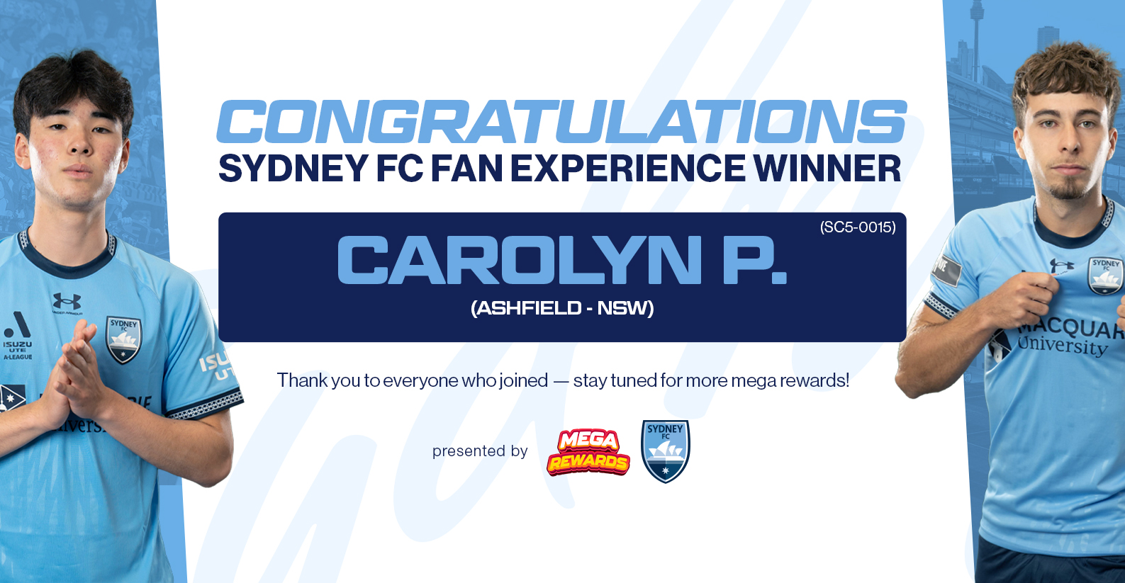 Sydney FC Fan Experience Winner Announcement