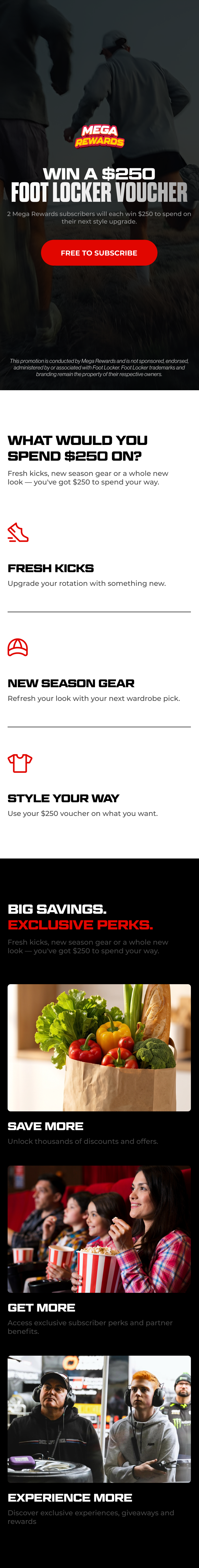 Foot Locker Voucher Upgrade