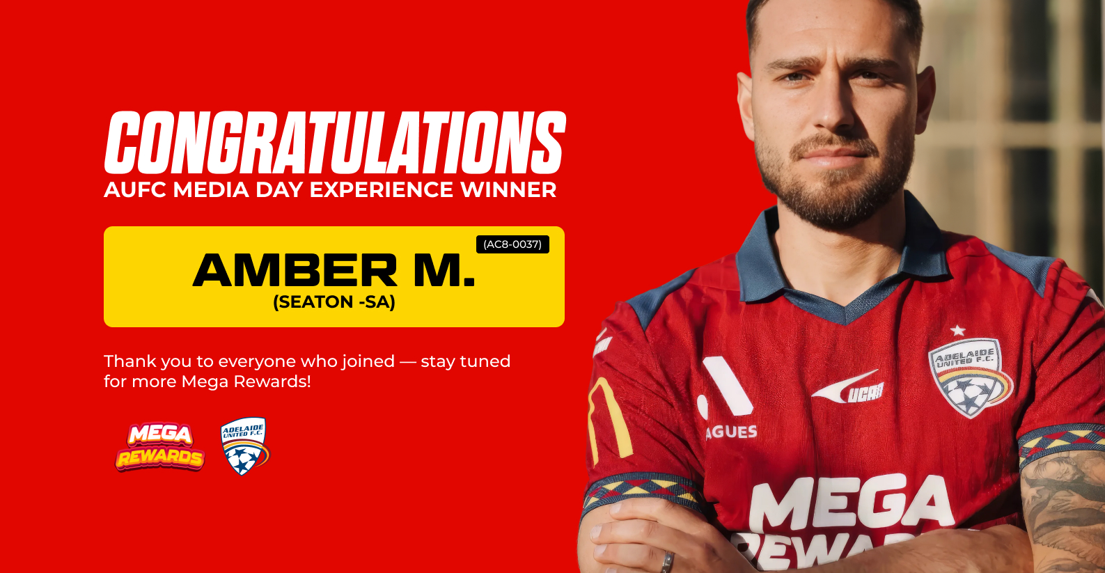 AUFC Media Day Experience Winner Announcement