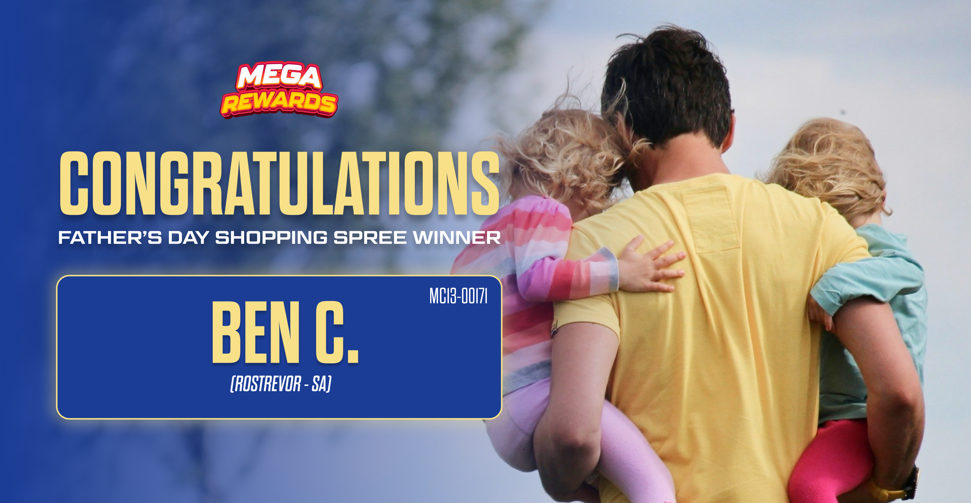 Mega Father's Day Giveaway Winner Announcement