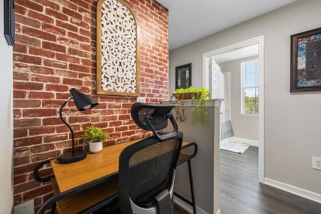 Work desk and chair in a SoLiving apartment