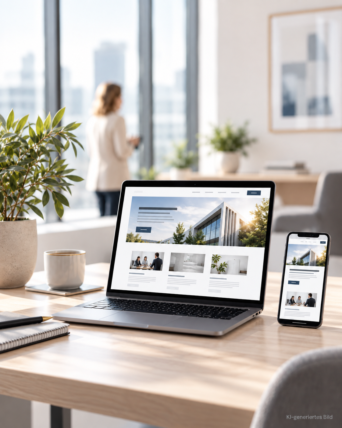 Webdesign Ansicht und Optimierung