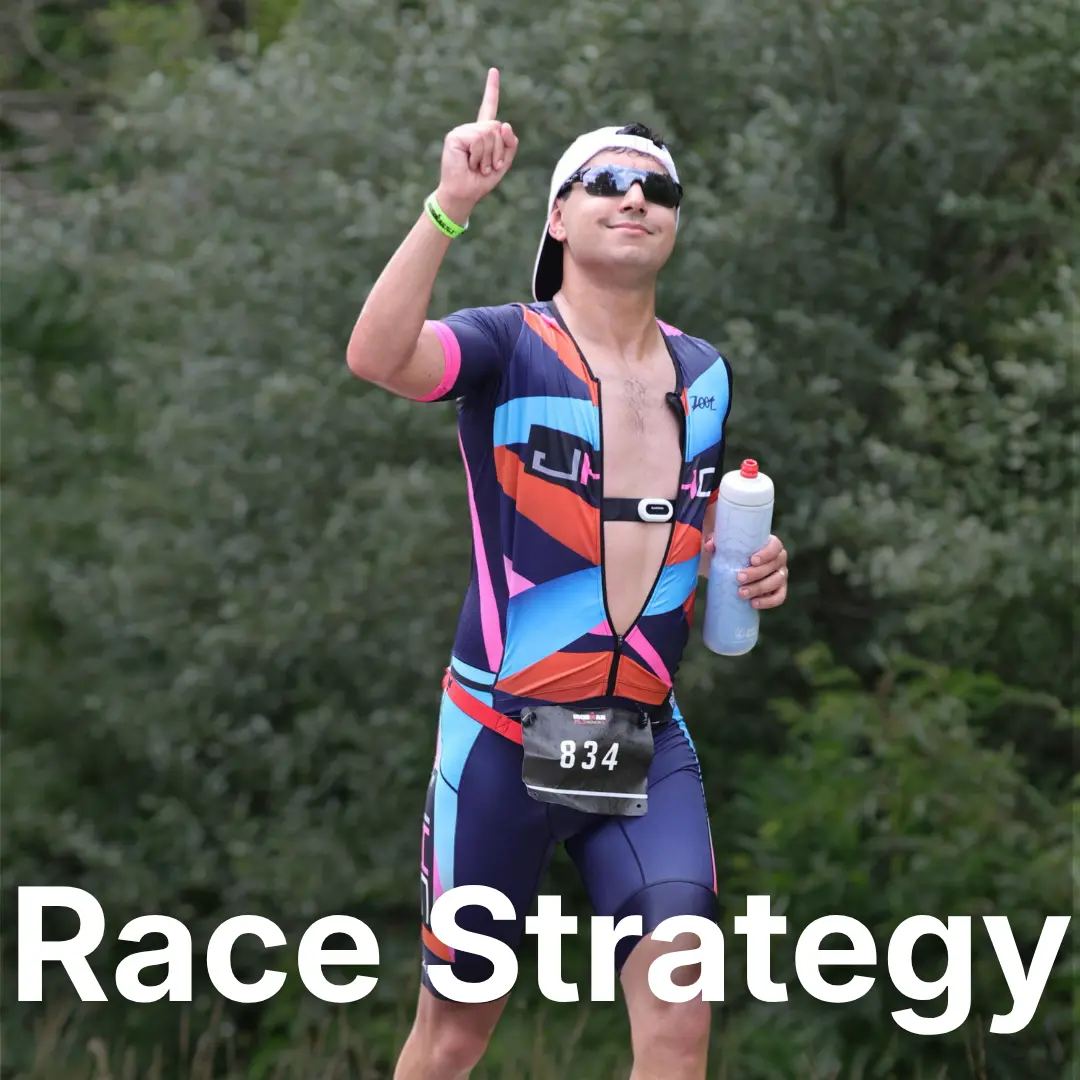 paul el zoghbi running during a triathlon race