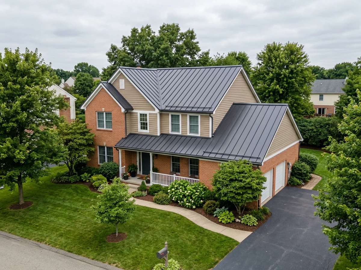 Example: the same home finished with a metal roofing system