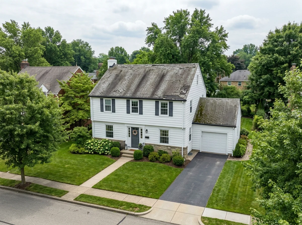 Example: a home before architectural shingle roofing is installed