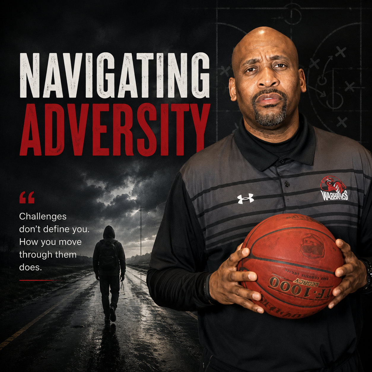 Documentary style photo representing Navigating Adversity