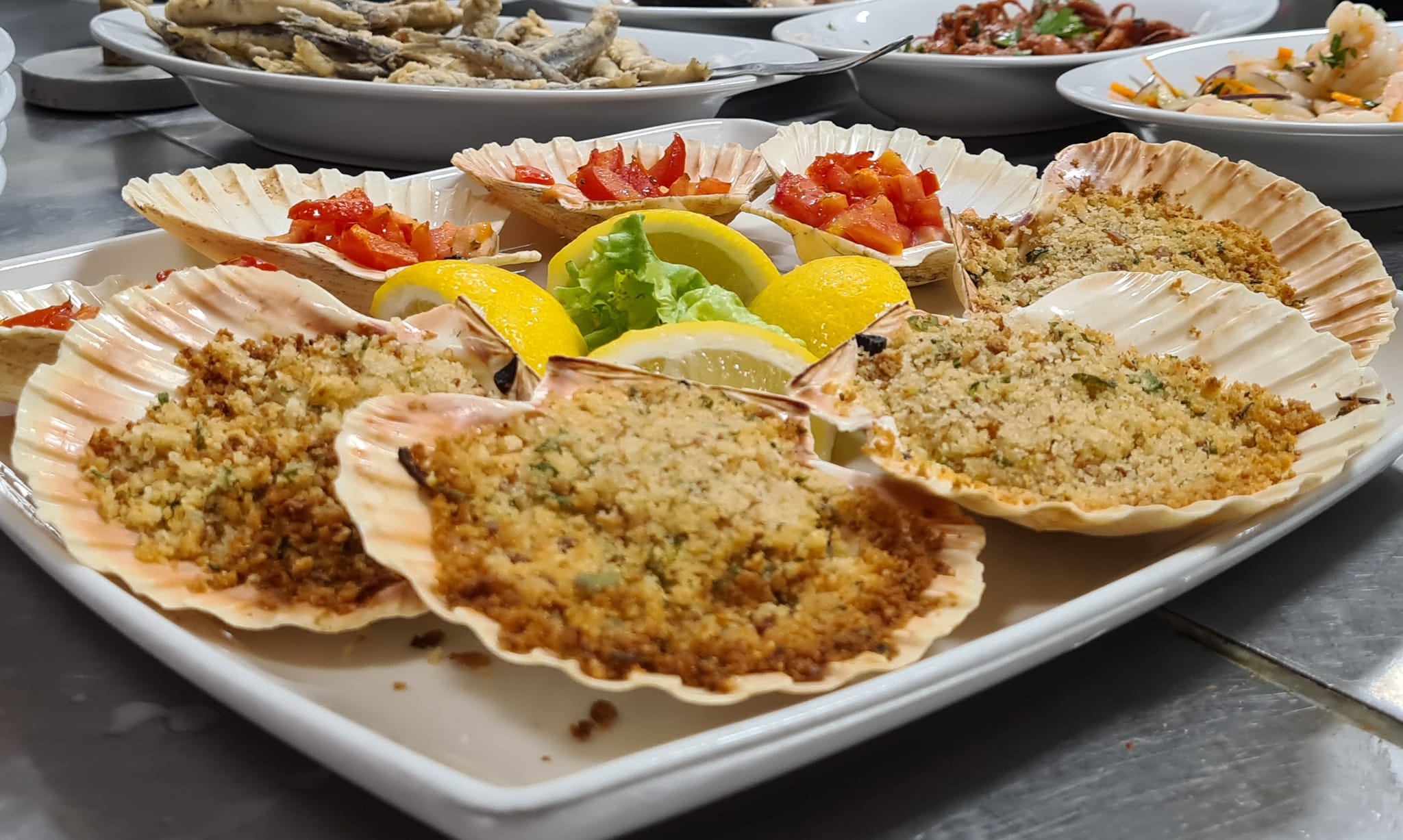 Capesante gratinate al forno