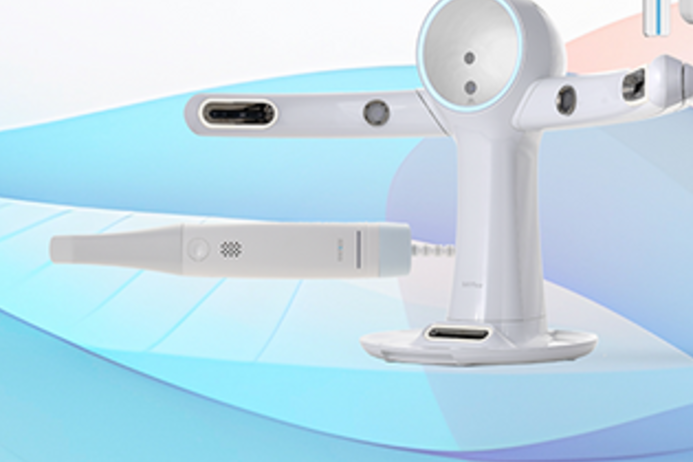 Intraoralscanner (IOS) und RAY etray Sensor