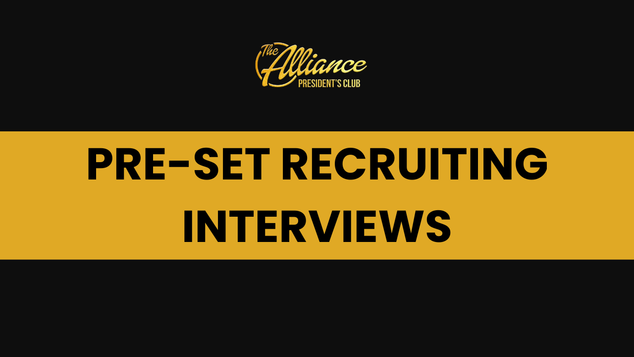 Pre Set Recruiting Interviews
