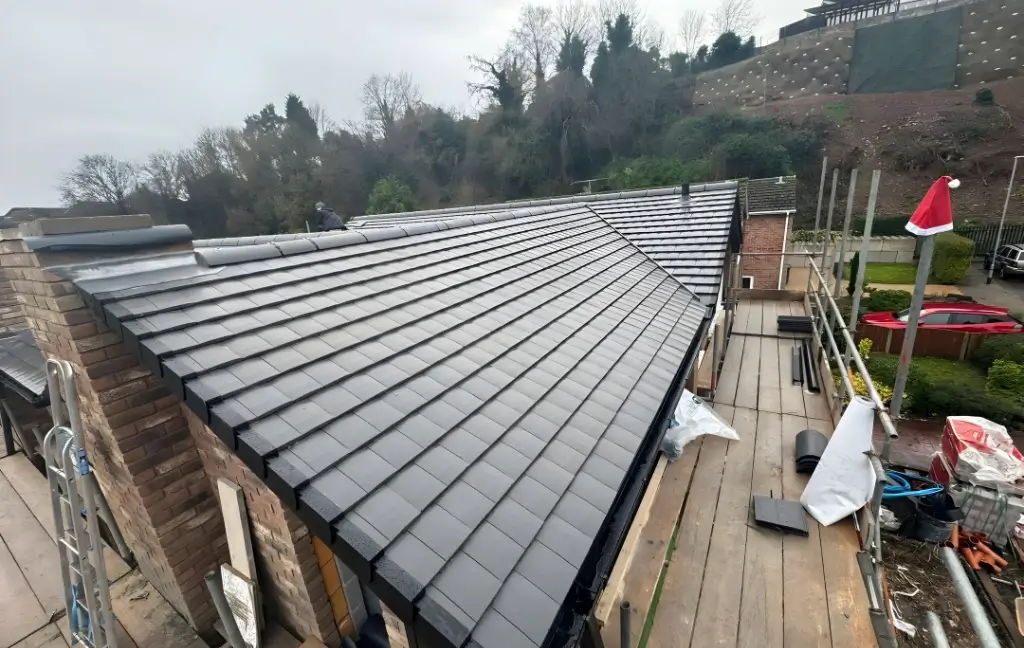 image of a completed new roof