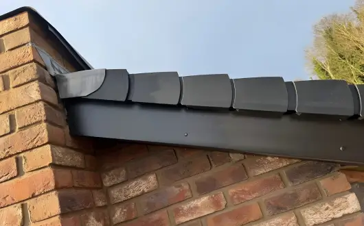 image of a roof gutter