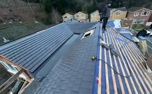 image of an inspected roof