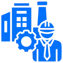 worker in a building icon