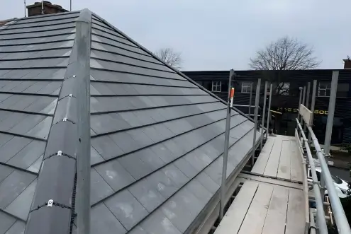 image of a completed roof