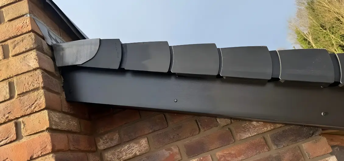 image of a guttering on a roof